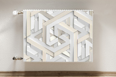 Magnet decorativ pentru calorifer Linii de geometrie model 3d