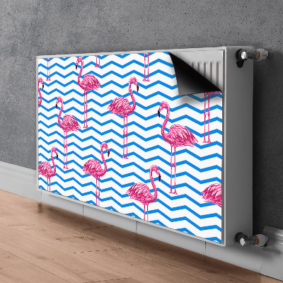 Magnet decorativ pentru calorifer Flamingos