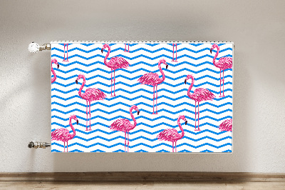 Magnet decorativ pentru calorifer Flamingos