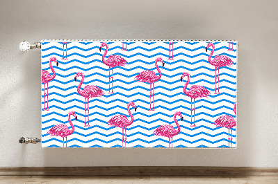 Magnet decorativ pentru calorifer Flamingos