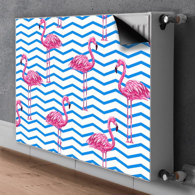 Magnet decorativ pentru calorifer Flamingos