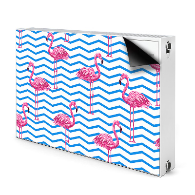 Magnet decorativ pentru calorifer Flamingos