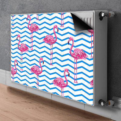 Magnet decorativ pentru calorifer Flamingos