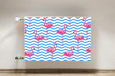 Magnet decorativ pentru calorifer Flamingos