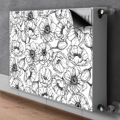 Magnet decorativ pentru calorifer Floral