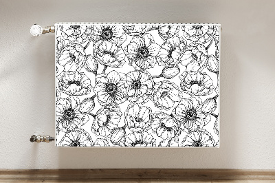 Magnet decorativ pentru calorifer Floral