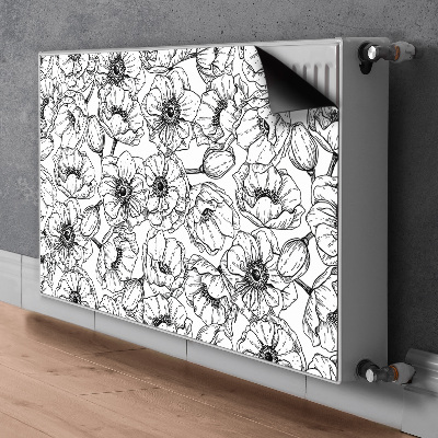 Magnet decorativ pentru calorifer Floral