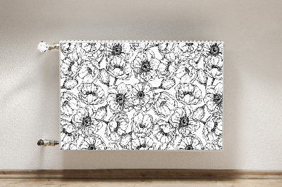 Magnet decorativ pentru calorifer Floral