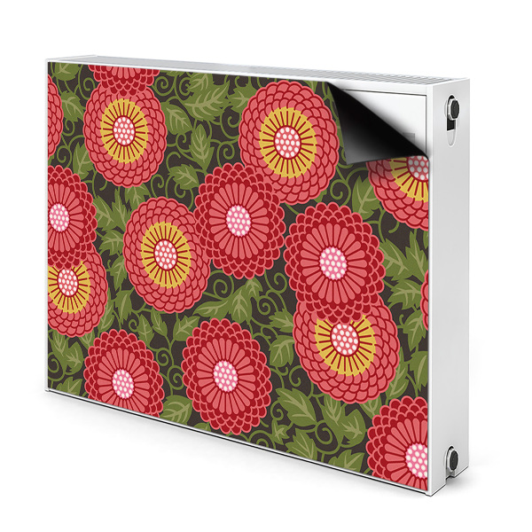 Magnet decorativ pentru calorifer Flori geometrice