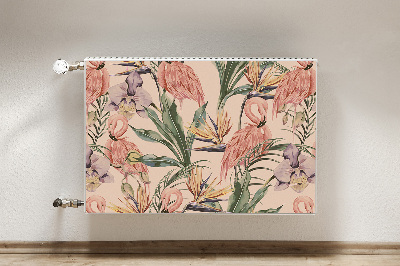 Magnet decorativ pentru calorifer Flamingos