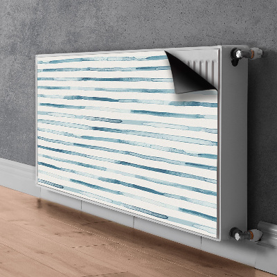 Magnet decorativ pentru calorifer Linii albastre