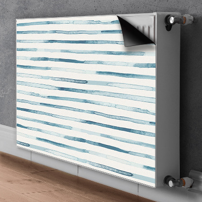 Magnet decorativ pentru calorifer Linii albastre