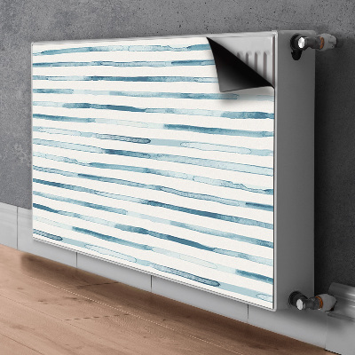 Magnet decorativ pentru calorifer Linii albastre