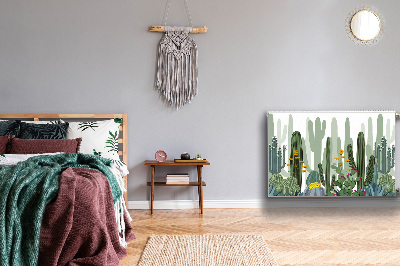 Magnet decorativ pentru calorifer Cacti cu flori