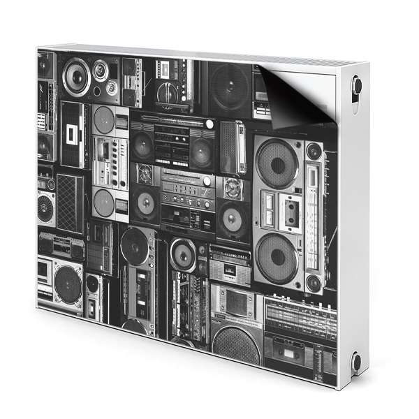 Capac decorativ pentru calorifer Old school boombox