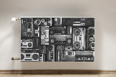 Capac decorativ pentru calorifer Old school boombox