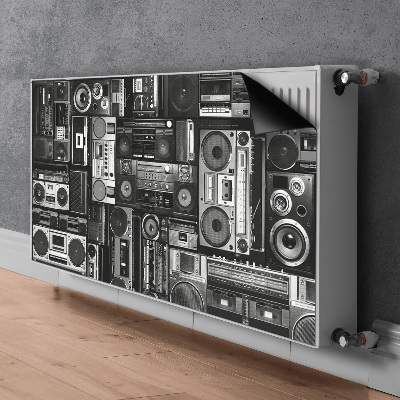 Capac decorativ pentru calorifer Old school boombox