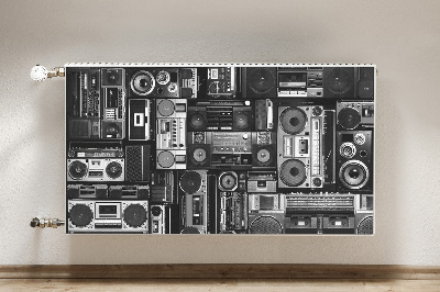 Capac decorativ pentru calorifer Old school boombox