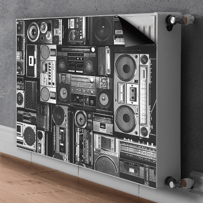 Capac decorativ pentru calorifer Old school boombox