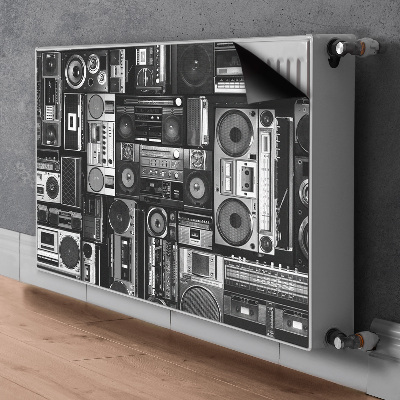 Capac decorativ pentru calorifer Old school boombox