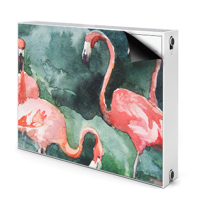 Magnet decorativ pentru calorifer Flamingos pictat