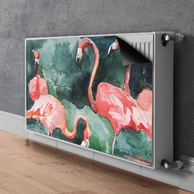 Magnet decorativ pentru calorifer Flamingos pictat