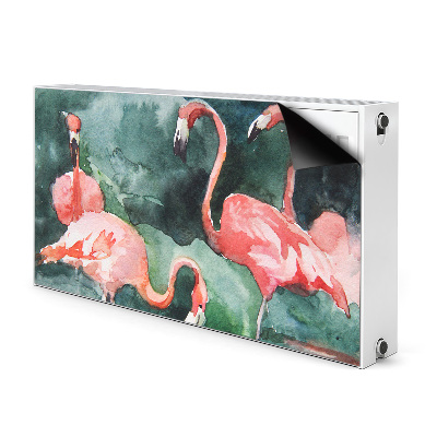 Magnet decorativ pentru calorifer Flamingos pictat