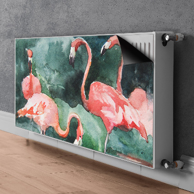 Magnet decorativ pentru calorifer Flamingos pictat