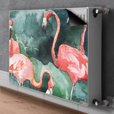 Magnet decorativ pentru calorifer Flamingos pictat