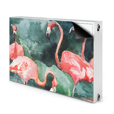 Magnet decorativ pentru calorifer Flamingos pictat