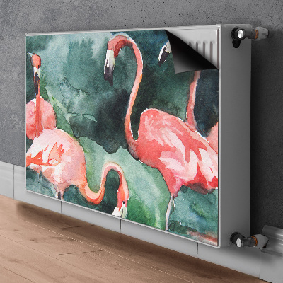 Magnet decorativ pentru calorifer Flamingos pictat