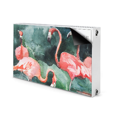 Magnet decorativ pentru calorifer Flamingos pictat