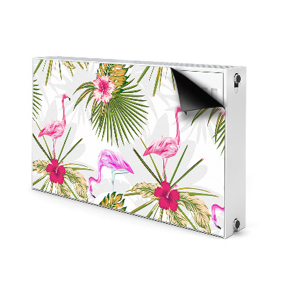 Magnet decorativ pentru calorifer Flamingos și flori