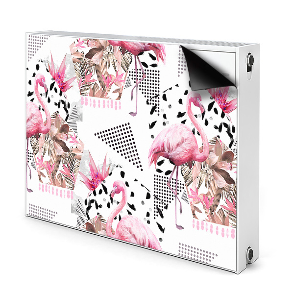 Magnet decorativ pentru calorifer Flamingos