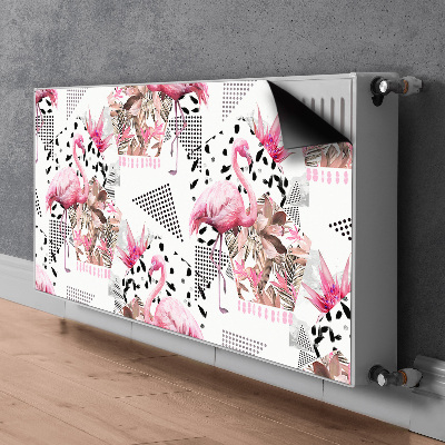 Magnet decorativ pentru calorifer Flamingos