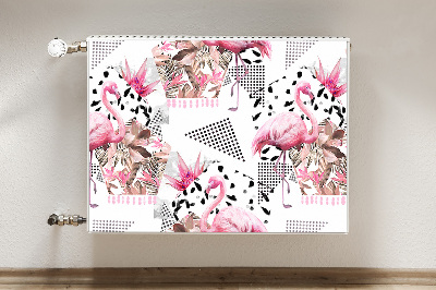 Magnet decorativ pentru calorifer Flamingos