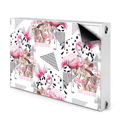 Magnet decorativ pentru calorifer Flamingos