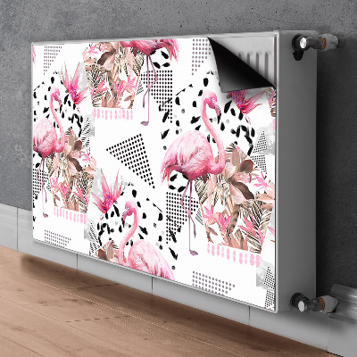 Magnet decorativ pentru calorifer Flamingos