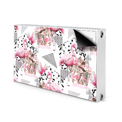 Magnet decorativ pentru calorifer Flamingos