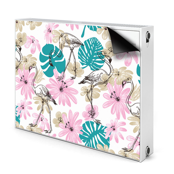 Magnet decorativ pentru calorifer Flamingos pictat