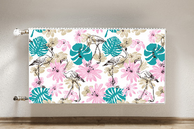 Magnet decorativ pentru calorifer Flamingos pictat