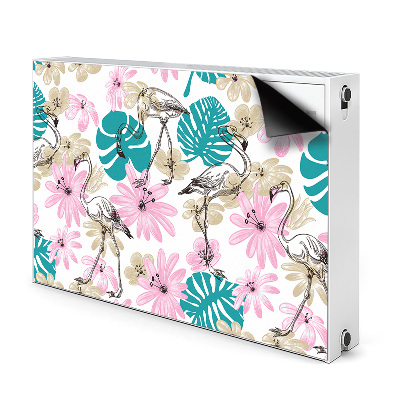 Magnet decorativ pentru calorifer Flamingos pictat