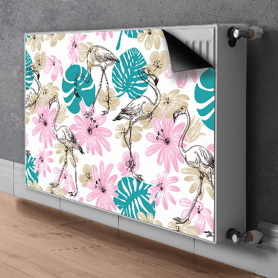 Magnet decorativ pentru calorifer Flamingos pictat