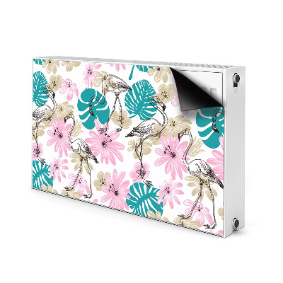 Magnet decorativ pentru calorifer Flamingos pictat