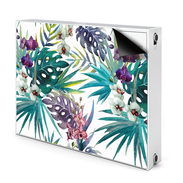 Magnet decorativ pentru calorifer Frunze tropicale