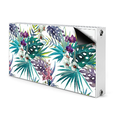 Magnet decorativ pentru calorifer Frunze tropicale