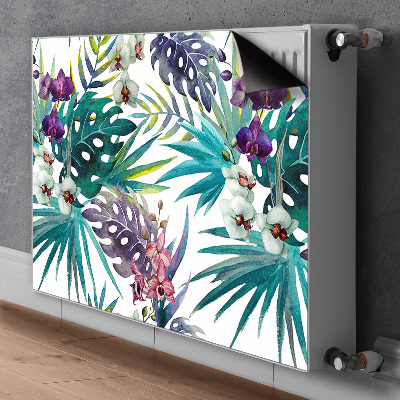 Magnet decorativ pentru calorifer Frunze tropicale