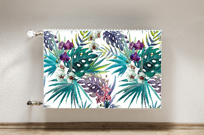 Magnet decorativ pentru calorifer Frunze tropicale