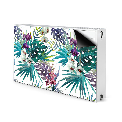 Magnet decorativ pentru calorifer Frunze tropicale