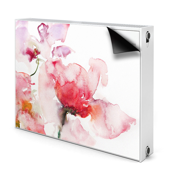 Magnet decorativ pentru calorifer Flori de acuarelă